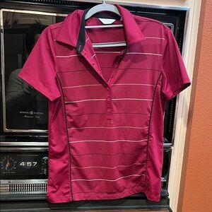 Callaway Pink Golf Polo with Black Trim
